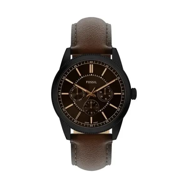 Fossil Montre Homme Fossil Cuir véritable Marron FS6138