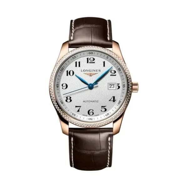Longines Montre Longines Master Collection 40mm Automatique Cadran Argenté "grain d'orge" Bracelet Alligator