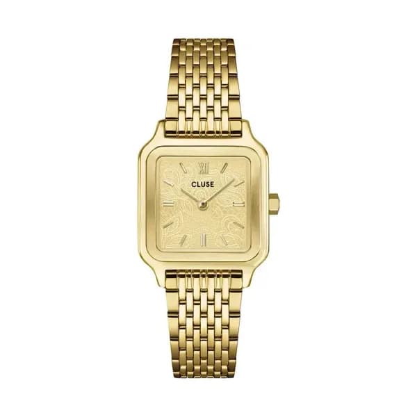 Cluse Gracieuse Petite Watch Steel, Lace Textured, Gold Colour
