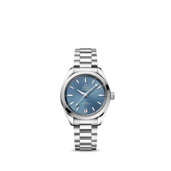 Omega Montre automatique Mixte Seamaster Bleu clair