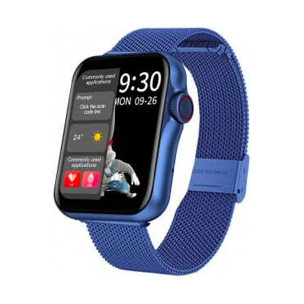 Smarty Montre Connectée Smarty Collection New Standing en Métal Bleu