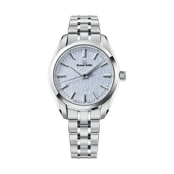 Grand Seiko Montre Grand Seiko Heritage "Skyflake" quartz cadran bleu bracelet acier 33 mm
