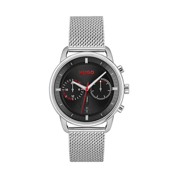 Hugo Montre Hugo en Acier Argenté