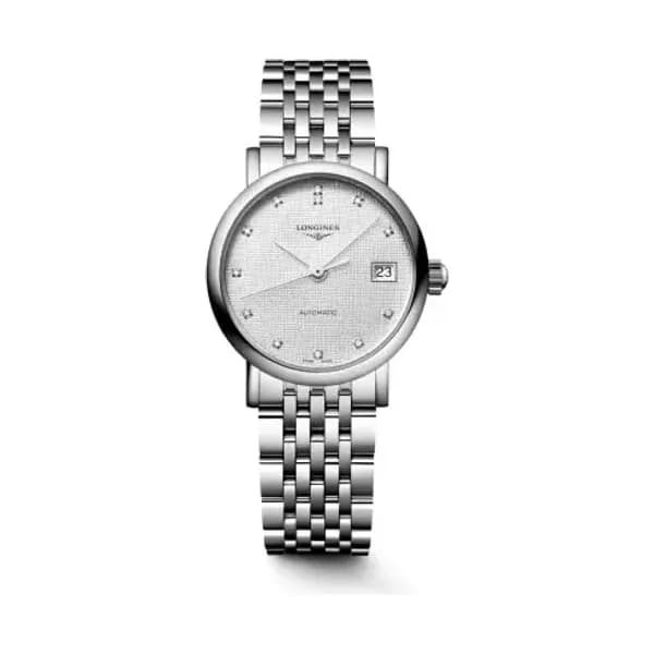 Longines Montre Longines elegant collection 25.50 mm Automatique Cadran Striped Silver Bracelet Acier