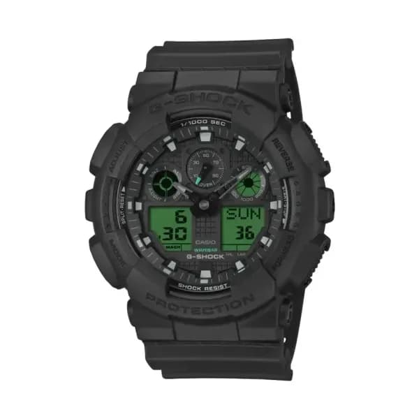 Casio Montre Capsule Black & Electro Green GA-100BEG-1AER