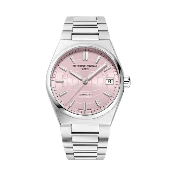 Frédérique Constant Montre Frédérique Constant Highlife Ladies automatique cadran rose bracelet acier 34 mm