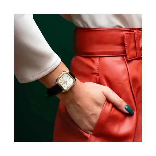 March LA.B Dandy Mansart Electrique - Nacre - Alligator Noir