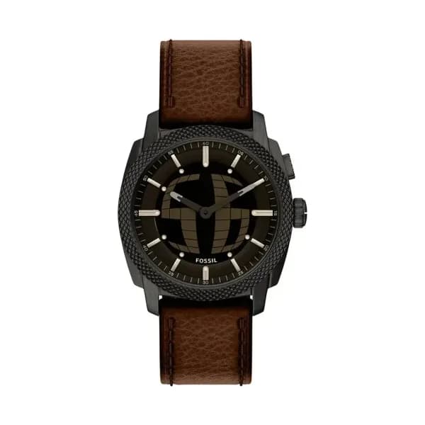 Fossil Montre Fossil Collection Machine Big Tic en Cuir Marron