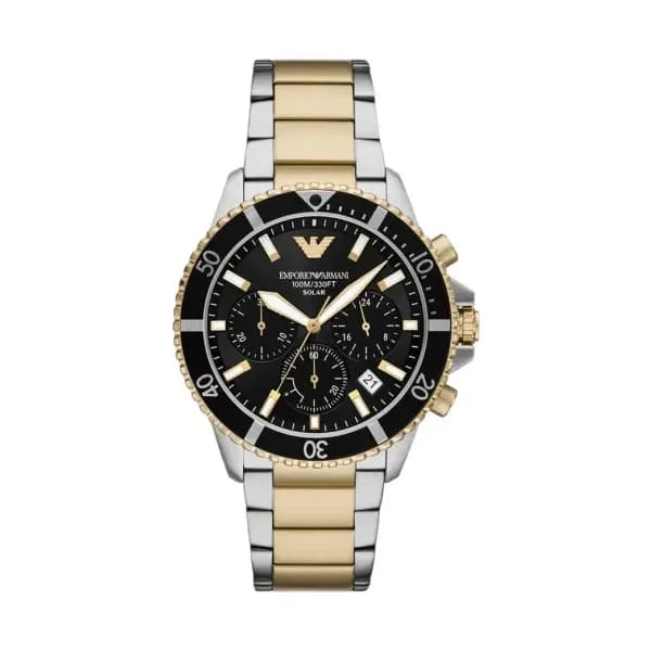 Emporio Armani Montre quartz Homme World explorer Noir