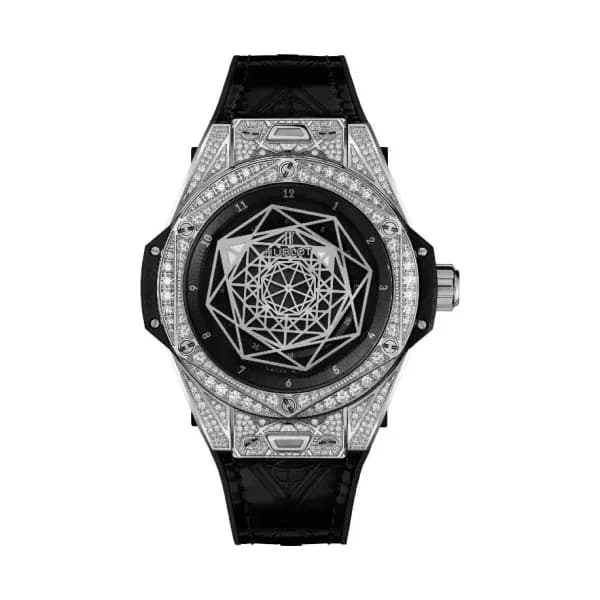 Hublot Sang Bleu Steel Pavé