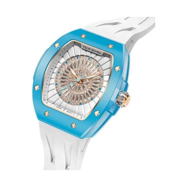Tsar Bomba Montre Tsar Bomba - Nucleus Series Céramique - Bleu - blanc - TB8220L02