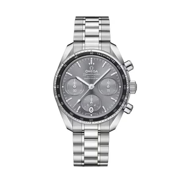 Omega Speedmaster 38 mm, acier sur acier