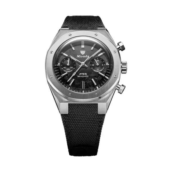 Nivada Grenchen Montre F77 Chrono Mecaquartz Carbon 68002Q