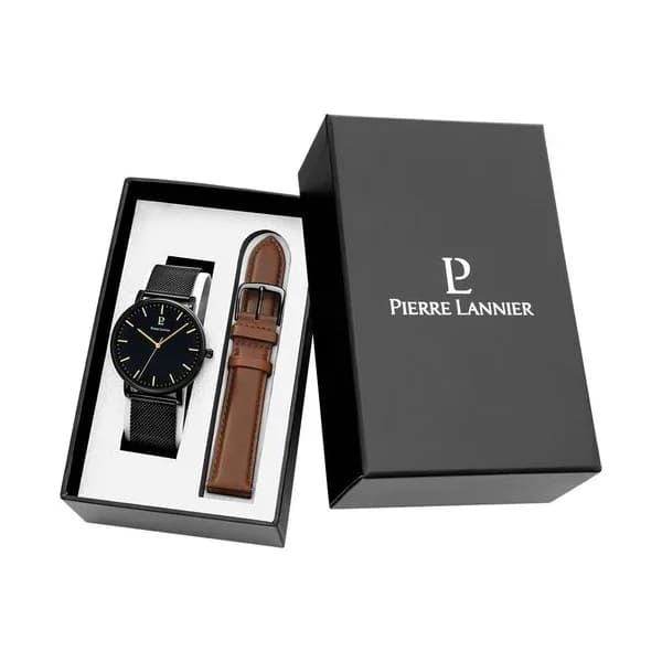 Pierre Lannier Montre Pierre Lannier Collection Essential en Acier et PVD Noir