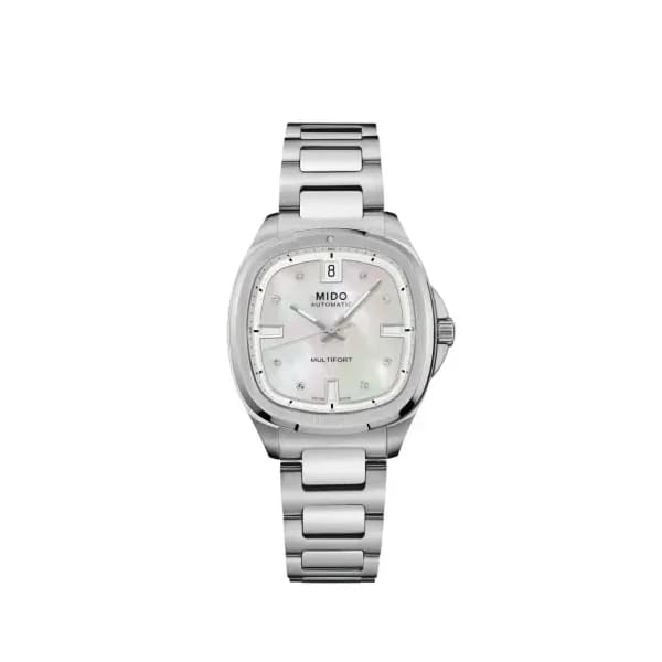 Mido Montre automatique Femme Multifort Nacre blanche