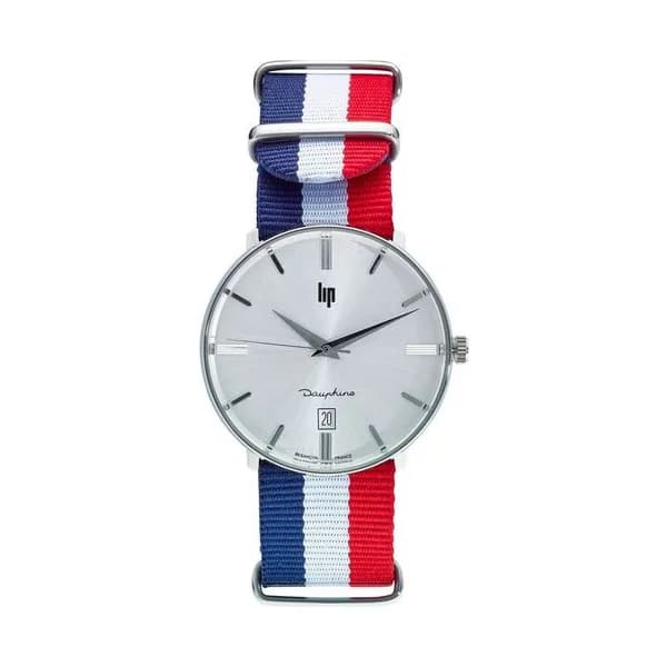 Lip Montre Lip Collection Dauphine en Nato Nylon Tricolore