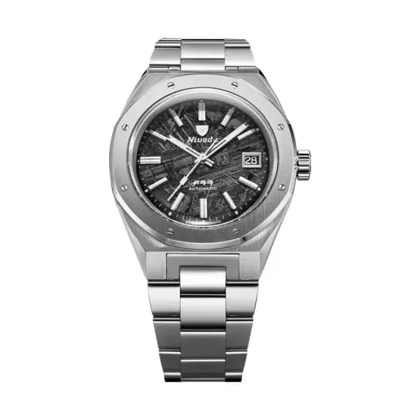 Nivada Grenchen Montre F77 41 Meteorite Date 69041A77C
