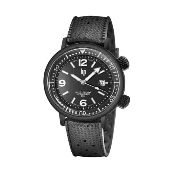 Lip Montre Lip Nautic Fantôme 671860- Homme - cadran Noir- 41 mm - Acier et PVD Noir