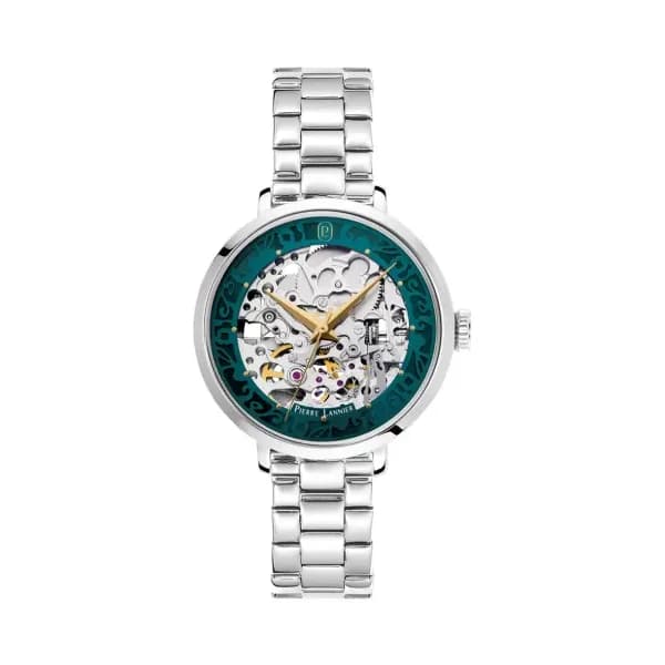 Pierre Lannier Montre automatique Femme Automatic Argenté, Vert