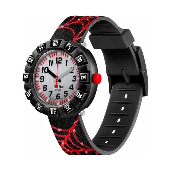Flik Flak Montre Flik Flak Collection Shine Bright en Silicone Noir