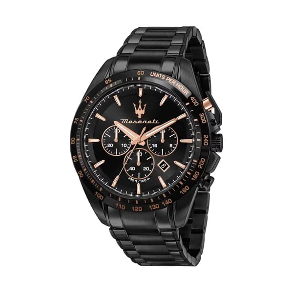 Maserati Montre Maserati Traguardo en Métal Noir