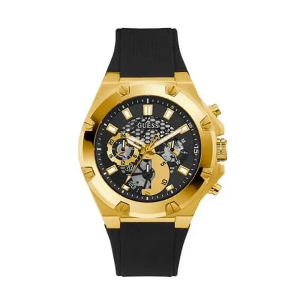 Guess Montre Guess Third Gear en Silicone Noir