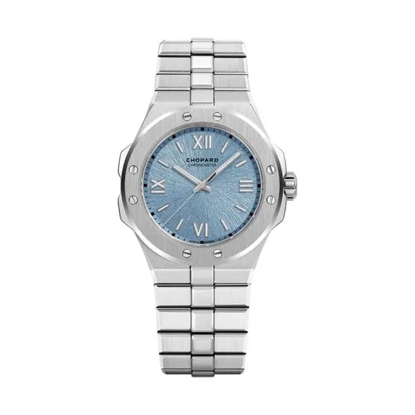 Chopard Montre Chopard Alpine Eagle 36 automatique cadran bleu glacier bracelet acier 36 mm