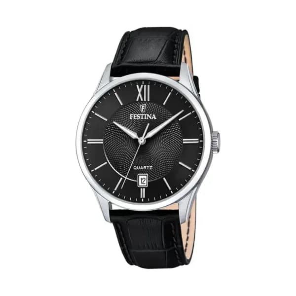 Festina Montre Analogique Homme Festina Cuir Noir F20426/3 - Cleor