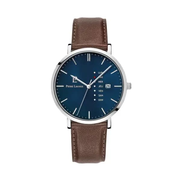 Pierre Lannier Montre quartz Homme Data Bleu