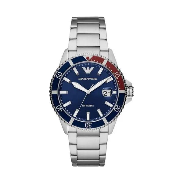 Emporio Armani Montre Analogique Homme Emporio Armani Acier Gris AR11339