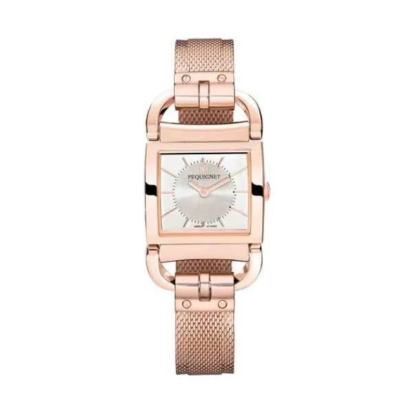 Pequignet E. Montre Pequignet Attellage Quartz - Cadran Nacre Blanc - Bracelet - 5896438-A