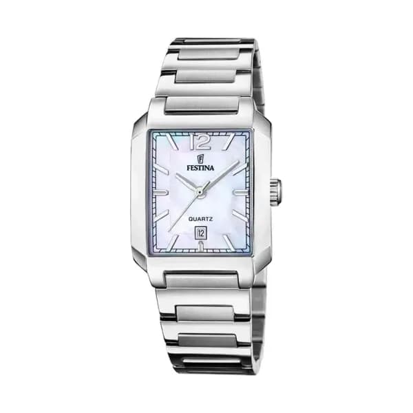 Festina Montre Festina On the Square Nacre Blanche