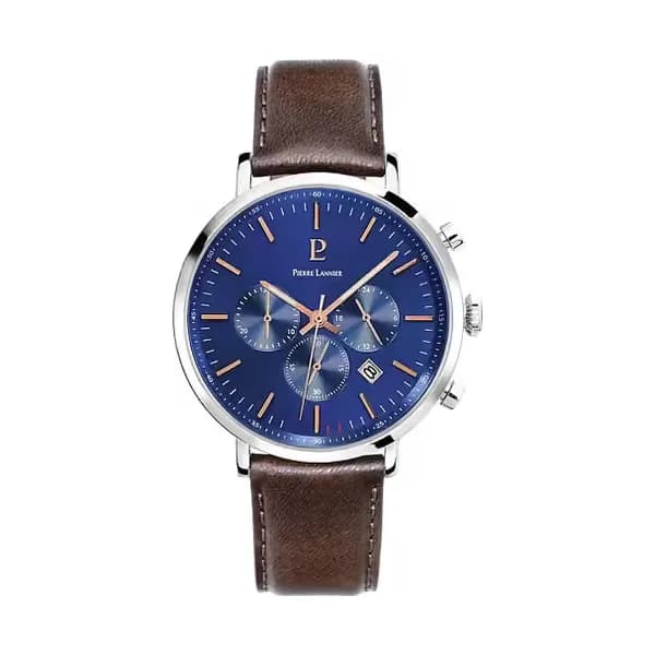 Pierre Lannier Montre Homme PIERRE LANNIER BARON en Cuir Marron