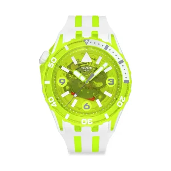 Swatch Montre quartz Mixte Scubaqua Jaune
