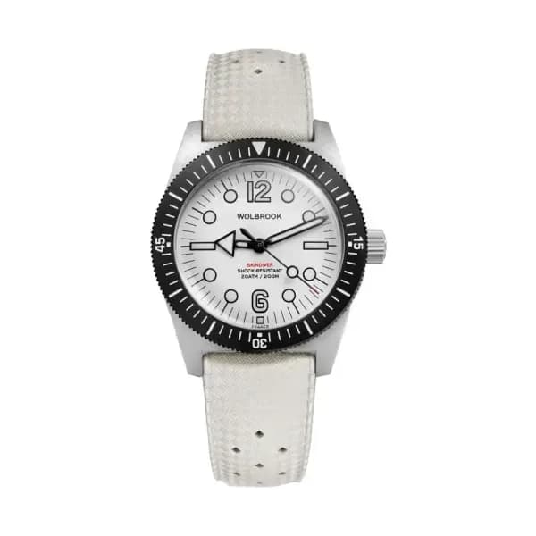Wolbrook Montre de plongée Skindiver Automatic 38 mm Jumbo - Arctic