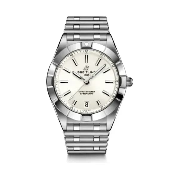 Breitling Montre Femme Breitling Chronomat 32mm Boîtier Acier Cadran Argent