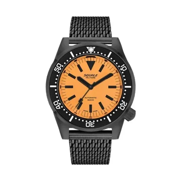 Squale Montre 1521 DLC Full Luminous Orange Militaire Mesh 1521DLCFOR.MEPVD20