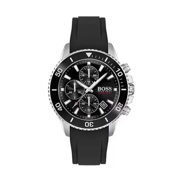 Hugo Boss Montre Analogique Homme Boss Silicone Noir 1513912 - Cleor