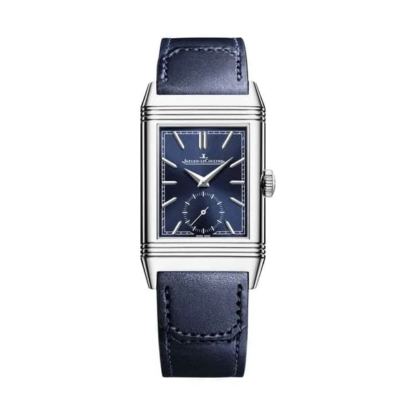 Jaeger-LeCoultre Montre Jaeger-LeCoultre Reverso Tribute Monoface Small Seconds remontage manuel cadran bleu bracelet cuir 45,6 x 27,4 mm
