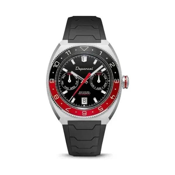 Depancel Montre Depancel Allure D[R]IVER Cadran Noir Bracelet Caoutchouc Noir