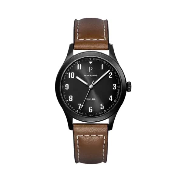 Pierre Lannier Montre quartz Homme Aviateur Noir