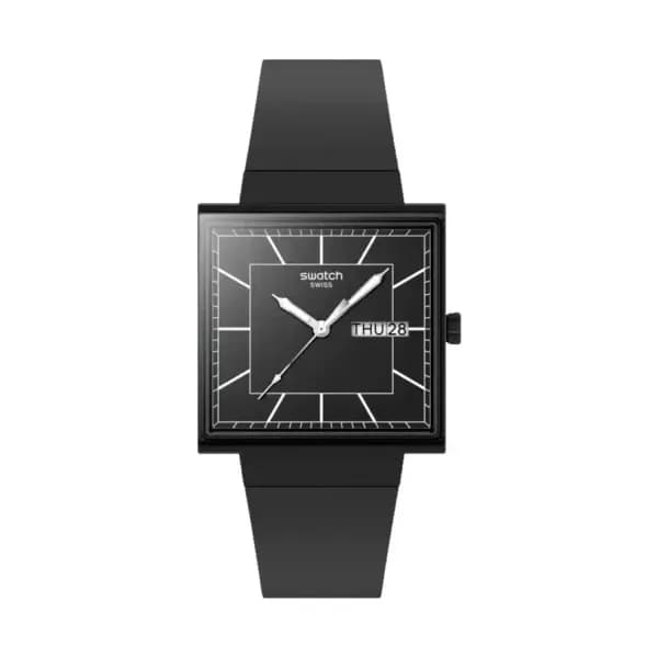 Swatch Montre What if Blackagain? SO34B701
