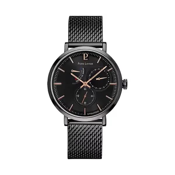 Pierre Lannier 328D438 Montre Homme Automatique Pierre Lannier Acier Noir