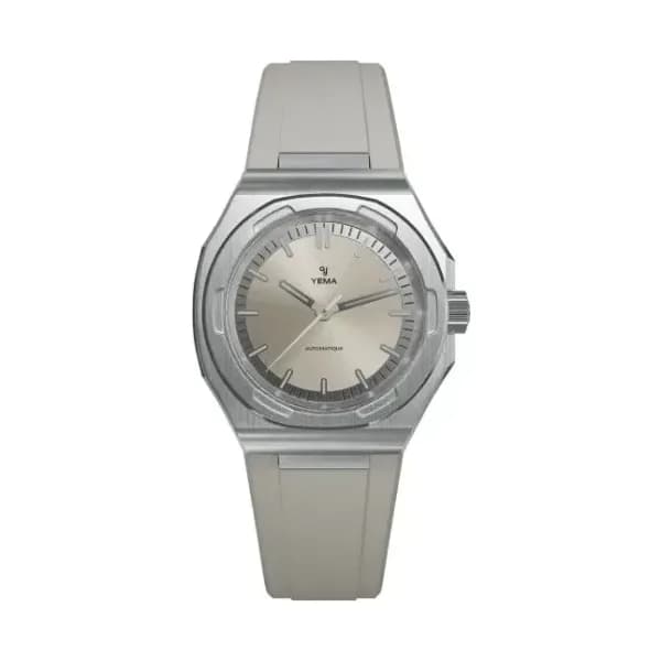 Yema Montre Yema Urban Traveller Cadran Ivoire Bracelet Caoutchouc