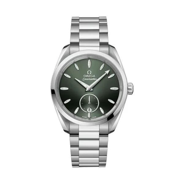 Omega Montre Omega Seamaster Aqua Terra 150m Petite Seconde Co-Axial Master Chronometer cadran vert bracelet acier 38 mm