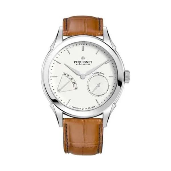 Pequignet Montre Pequignet Royale Origine Automatique Cadran Blanc - 9010133-CMC