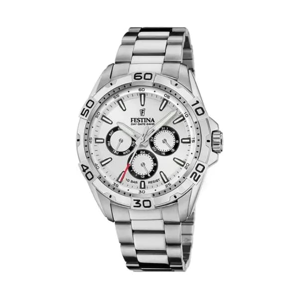 Festina Montre Festina Multifonctions 45 Argenté