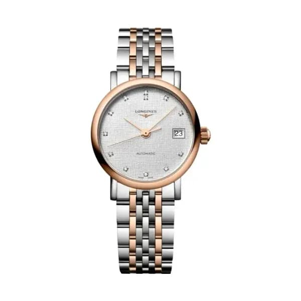 Longines Montre Longines elegant collection 25.50 mm Automatique Cadran Striped Silver Bracelet acier