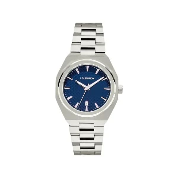 Louis Pion Montre quartz Homme Eric Bleu foncé