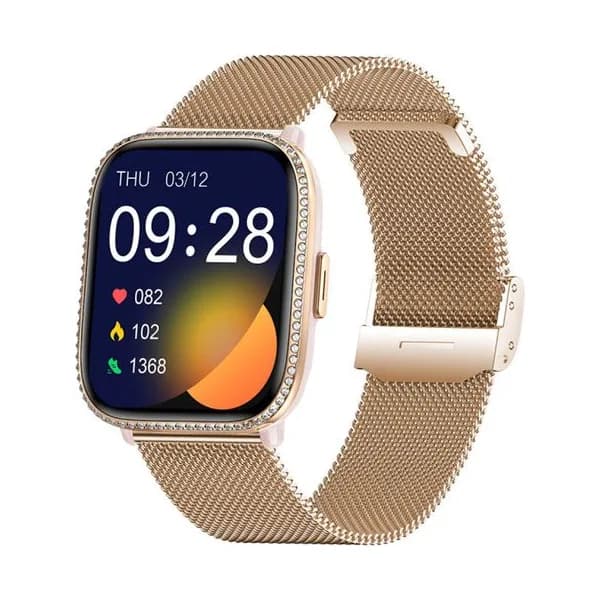 Smarty Montre Connectée Smarty Collection Lady en Acier et PVD Doré Rose